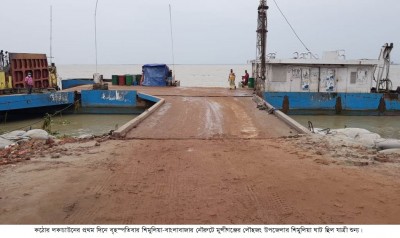 লকডাউনে যাত্রী শূন্য ছিল শিমুলিয়া ঘাট, সেনাবাহিনী-বিজিবি সদস্যরা তৎপর